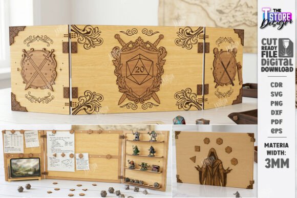 Download DM Screen Laser Cut | Game Master Screen - Screen Collection