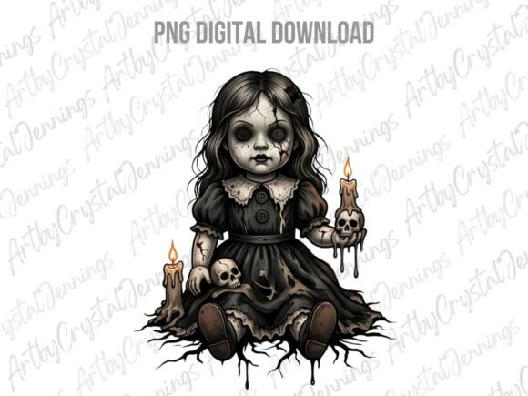 Download Spooky Gothic Creepy Doll PNG - Creepy doll Collection