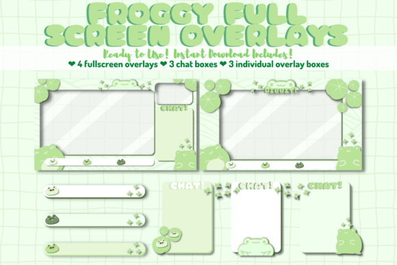 Download Froggy Twitch Full Screen Overlays - Screen Collection