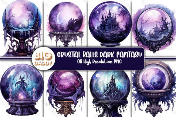 Download Crystal Balls Dark Fantasy Sublimation - Dark fantasy Collection