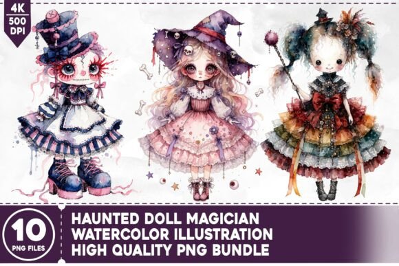 Download Haunted Doll Magician PNG Bundle - Doll Collection