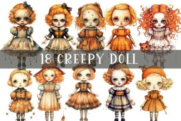 Download Creepy Doll Sublimation - Halloween - Creepy doll Collection