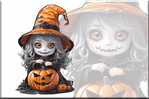 Download Cute Enchanted Witch Doll Mystic PNG SVG - Doll Collection