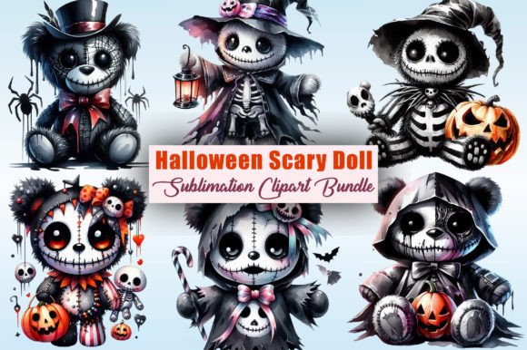 Download Halloween Scary Doll Sublimation Clipart - Doll Collection