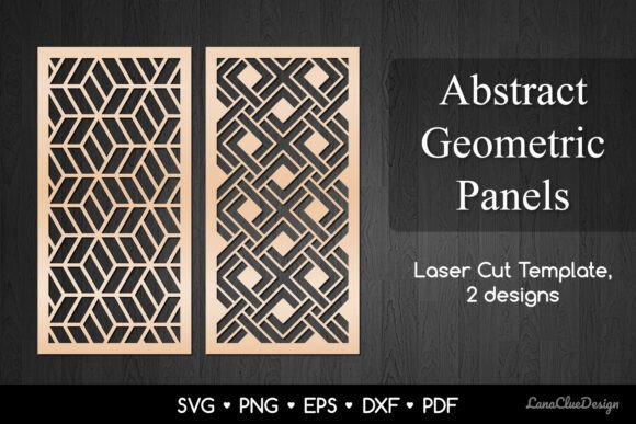 Download 2 Wall Art Panels with Geometric Pattern - Panel Collection
