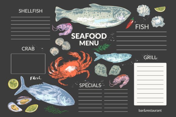 Download Seafood Menu Template - Food Collection