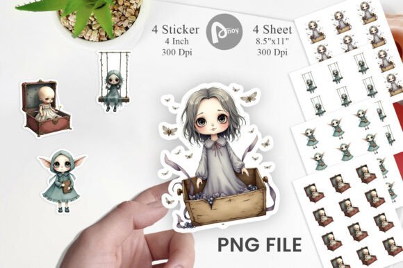 Download Haunted Doll Spirits Sticker - Doll Collection