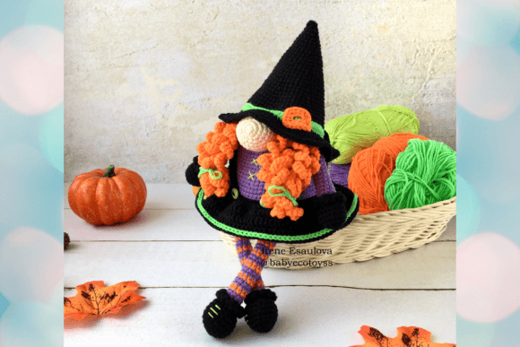 Download Halloween Witch Gnome Doll Pattern - Doll Collection