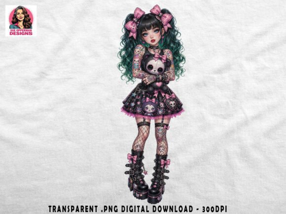 Download Gothic Kawaii Girl | Emo Doll Art - Doll Collection