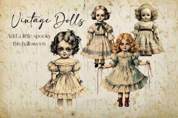 Download Vintage Dolls Clipart - Doll Collection