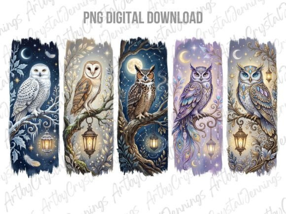 Download Magical Forest Owl Wildlife Brushstroke - Wildlife Collection