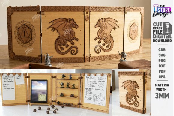 Download DM Screen Laser Cut | Game Master Screen - Screen Collection
