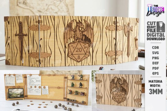 Download DM Screen Laser Cut | Game Master Screen - Screen Collection