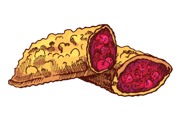 Download Berry Pie. Hot Fast Food Dessert Color S - Food Collection