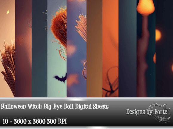 Download Halloween Witch Big Eye Doll Backgrounds - Doll Collection