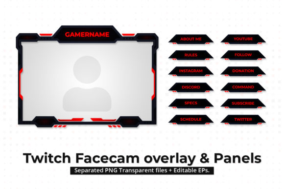 Download Twitch Facecam Overlay and Twitch Panels - Panel Collection