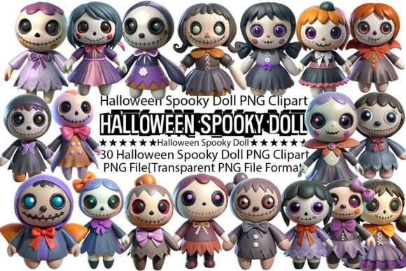 Download Halloween Spooky Doll Sublimation Bundle - Doll Collection