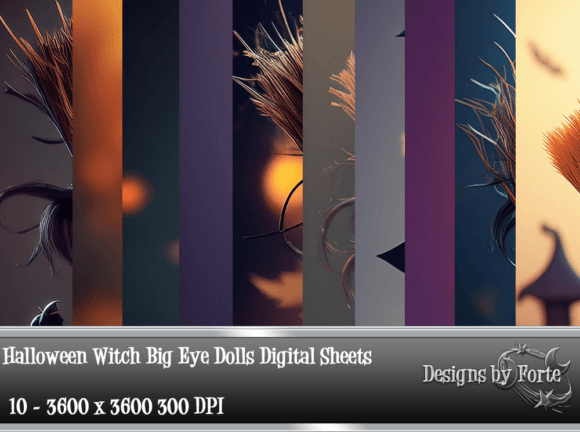 Download Halloween Witch Big Eye Doll Backgrounds - Doll Collection