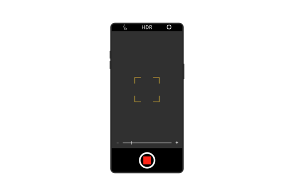 Download Realistic Camera Screen Interface on Sma - Screen Collection