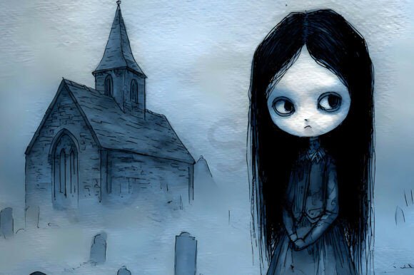 Download Gothic Girl Dark Fantasy Art Creepy Cute - Dark fantasy Collection